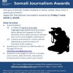 somali journalism award