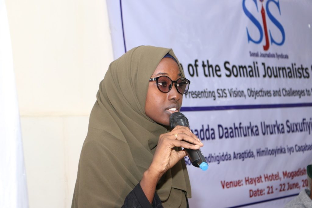 SJS Gender secretary Nafiso Hersi Mohamed 