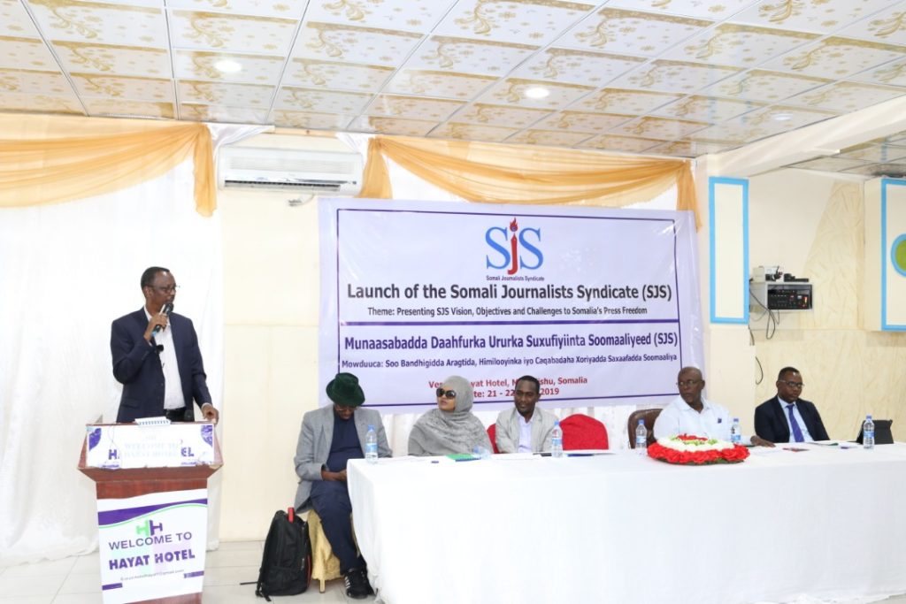 Senator Nadir Jama, Chairperson of Somalia's Upper House Sub-committee on Media, Social and Cultural Affairs. 