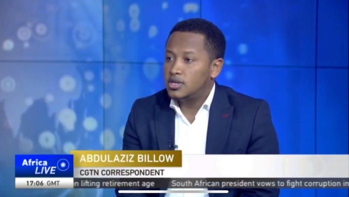 Abdulaziz Billow Ali, CGTN Somalia-based Correspondent. | Photo credit/Facebook Abdulaziz Billow.