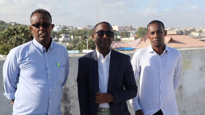 Press conference by SJS and SOMA leadership in Mogadishu on 05 July, 2020.