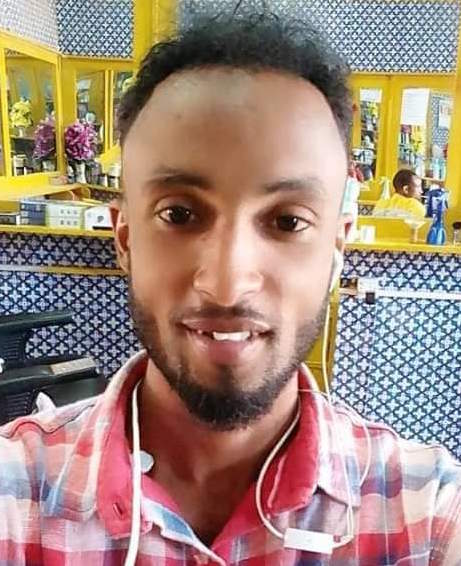 RTN TV reporter Mohamed Abdirahin detained in Baidoa on 20 December 2020. | PHOTO/SJS/Courtesy.