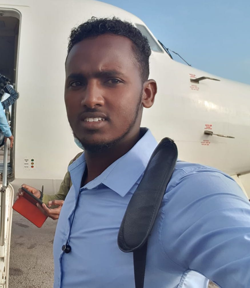 Goobjoog cameraman Abdirisak Abdullahi Fagas. (PHOTO/Courtesy/Abdirisak Abdullahi Fagas).