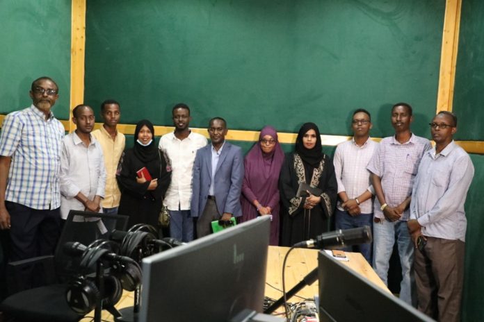 Nation FM Radio journalists' membership launch event in Mogadishu.