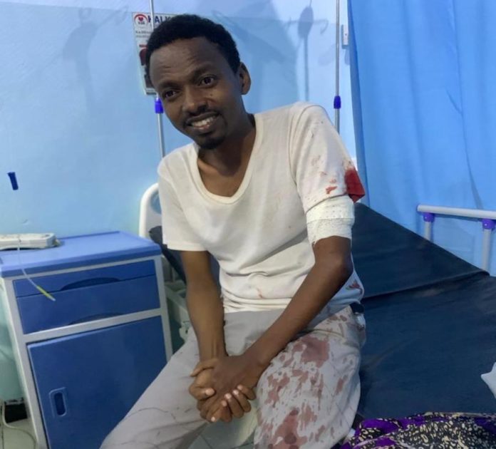 Hanad Ali Guled, SJS Secretary of Trainings attacked by unidentified people in Mogadishu on Wednesday 23 June, 2020.