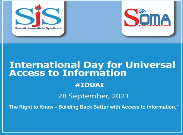 On IDUAI 2021, SJS and SOMA call for media, journalists' access to information amid increased pressure against media freedom.