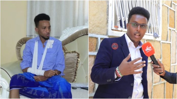 Journalists Abdisalan Ahmed Awad and Ali Mahdi Jibrilsurvive attack in Hargeisa on Friday 18 March, 2022.