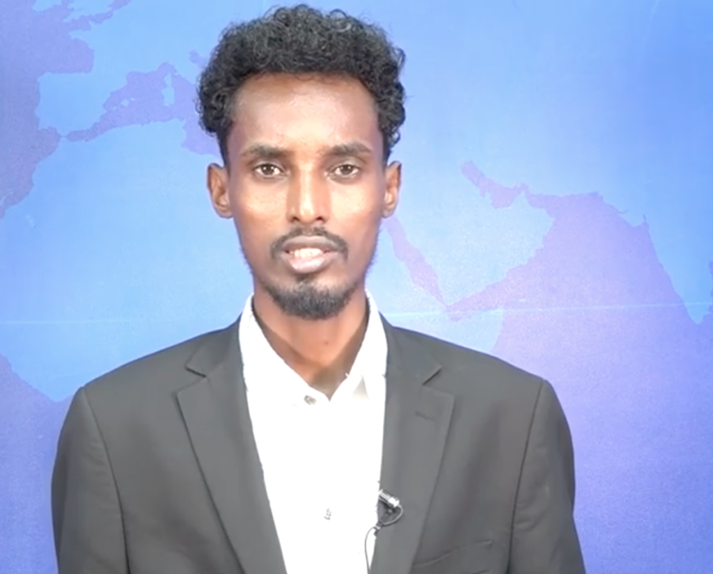 Arlaadi Media Network's news editor, Aweys Bashir Abdirahman. | PHOTO/Courtesy. 