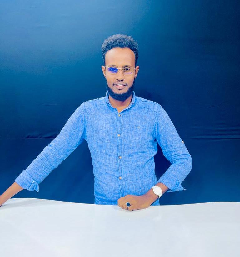 SYL TV journalist Hussein Abdulle Mohamed (pictured) was summoned 'for questioning' by the Attorney General's office on Tuesday 16 May 2023. | PHOTO Credit/ SJS.