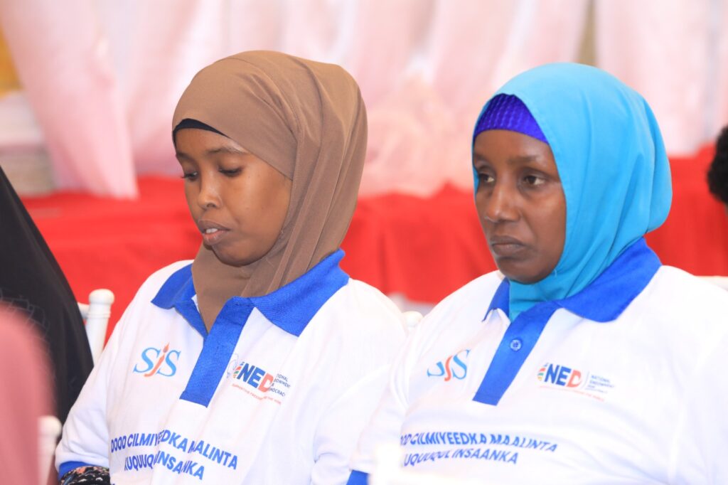 Participants at SJS panel discussion on issues of human rights in Mogadishu, on 10 December, 2023.