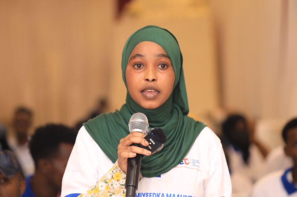 Participants at SJS panel discussion on issues of human rights in Mogadishu, on 10 December, 2023.